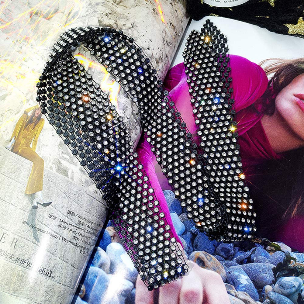 Amazon.com: Aimimier Bohemian Long Rhinestone Necklace Black Amazon.com: Aimimier Bohemian Long Rhinestone Necklace Black